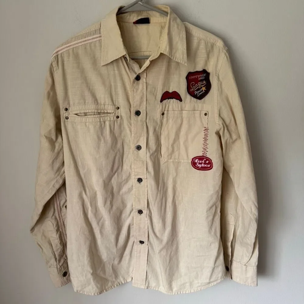 Vintage Y2K Levi’s Sykes Utility Shirt Rare Collectible 2000’s Streetwear Size L